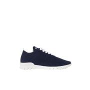 Kasjmier Sneakers Donkerblauw Gebreid Kiton , Blue , Dames