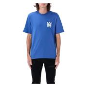 Blauwe Core Logo T-shirt Amiri , Blue , Heren