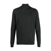 Wollen Turtleneck Gebreid Goes Botanical , Gray , Heren