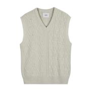 Mouwloos Gebreid Vest Room Karl Multi Arte Antwerp , White , Heren