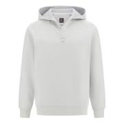 Hoodie van katoenmix Boggi Milano , White , Heren