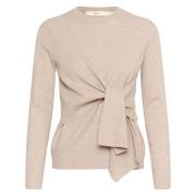 Gebreide Pullover Sweater met Kasjmier InWear , Beige , Dames