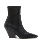 Vrouwelijke Texaanse Enkellaars Casadei , Black , Dames