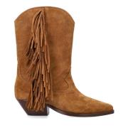 Cognac Gesloten Cowboy Laarzen Isabel Marant , Brown , Dames