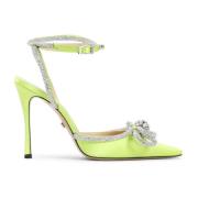 Geel Oranje Zijden Pumps Elegant Mach & Mach , Green , Dames