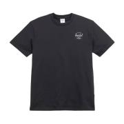 Katoen Logo Tee Heren T-Shirt Herschel , Black , Heren