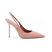 Leren slingback stilettohak Paris Texas , Pink , Dames