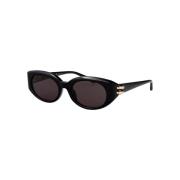 Stijlvolle zonnebril Am0469S Alexander McQueen , Black , Dames