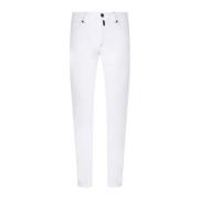 Witte Slim Fit Katoenen Jeans Kiton , White , Heren