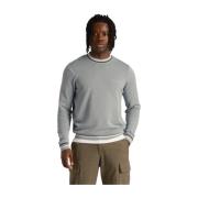 Katoenen Gebreide Crew Neck Jumper Lyle & Scott , Blue , Heren