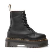 Zwarte Bontgevoerde Laars Dr. Martens , Black , Heren