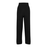 Zwarte basisbroek met relaxte pasvorm InWear , Black , Dames