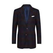 Kasjmier Overcheck Jas Kiton , Blue , Heren