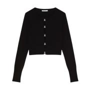 Essentiële Cardigan Art. 8K0281K236 Patrizia Pepe , Black , Dames