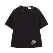 Zwarte T-shirts en Polos Emilio Pucci , Black , Dames