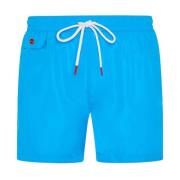 Turquoise Swimboxer Shorts Kiton , Blue , Heren