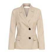 Elegante Blazer met Klepzakken InWear , Beige , Dames