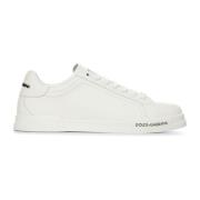 Witte Veterschoenen van Leer Dolce & Gabbana , White , Heren