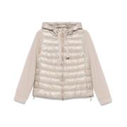 Beige Capuchonrits Jas met Koord Herno , Beige , Dames