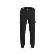 Heren Casual Broek Zwart Jack & Jones , Black , Heren