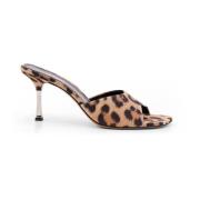 Animalier Suede Stiletto Sandalen Paris Texas , Multicolor , Dames