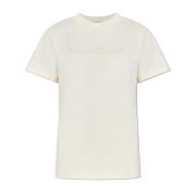 T-shirt met logo Moncler , Beige , Dames