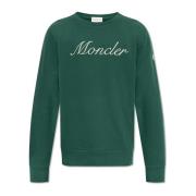 Sweatshirt met logo Moncler , Green , Heren