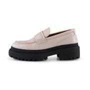 Iona loafer leer - WIT Krokodil Shoe the Bear , White , Dames