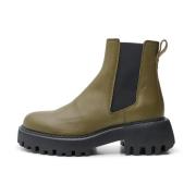 Posey chelsea boot leer - Algae Shoe the Bear , Green , Dames