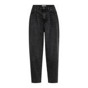 Zwarte Plooi Jeans 31430 Co'Couture , Black , Dames