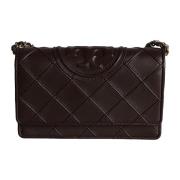 Stijlvolle Albarossa Leren Handtas Tory Burch , Brown , Dames