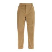 Chino Broek met Tricolor Lint Thom Browne , Beige , Heren