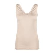 Beige Top met Stijl Brunello Cucinelli , Beige , Dames