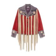 Fringe Vlag Jas Bode , Red , Heren