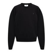 Sweatshirt met logo Ami Paris , Black , Heren