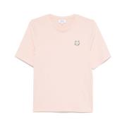 Roze Fox Head Patch T-shirt Maison Kitsuné , Pink , Dames