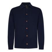 Blauwe Gebreide Trui Aw24 Doppiaa , Blue , Heren