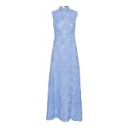 Blauwe Flare Jurk Rotate Birger Christensen , Blue , Dames