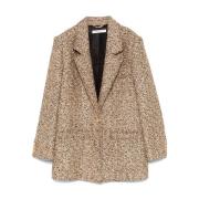 Zwart Goud Tweed Jas Alessandra Rich , Yellow , Dames