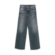 Indigo Blauwe Klassieke Vijf-Pocket Jeans Diesel , Blue , Dames