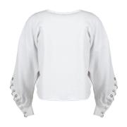 Elegante Stijlvolle Sweater Diesel , White , Dames