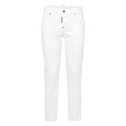 Witte Jeans voor een stijlvolle look Dsquared2 , White , Dames