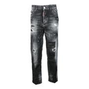 Stijlvolle katoen-elastaan jeans Dsquared2 , Black , Dames