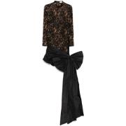 Elegante Zwarte Zijden Jurk The New Arrivals Ilkyaz Ozel , Black , Dam...