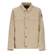 Beige Jas met Kraag en Zakken Canada Goose , Beige , Heren