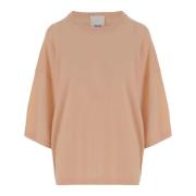 Wol-Kasjmieren trui met ronde hals Allude , Pink , Dames