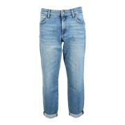 Katoen Elastaan Jeans Sportmax , Blue , Dames