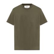 T-shirt met logo Ami Paris , Green , Heren