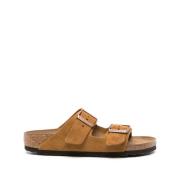 Sliders Birkenstock , Brown , Heren