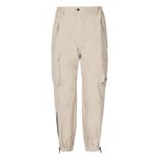 Beige Cargo Broek met Elastische Taille Dsquared2 , Beige , Heren